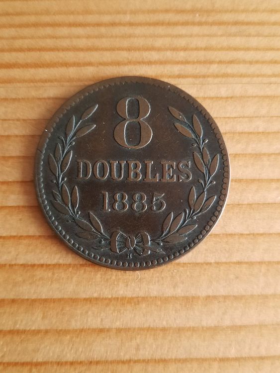 8 Doubles 1885 / H Guernsey gem. Bilder Kaufen auf Ricardo