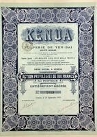 Kenua Pulperie de Yen-Bai SA, Genève - 1911