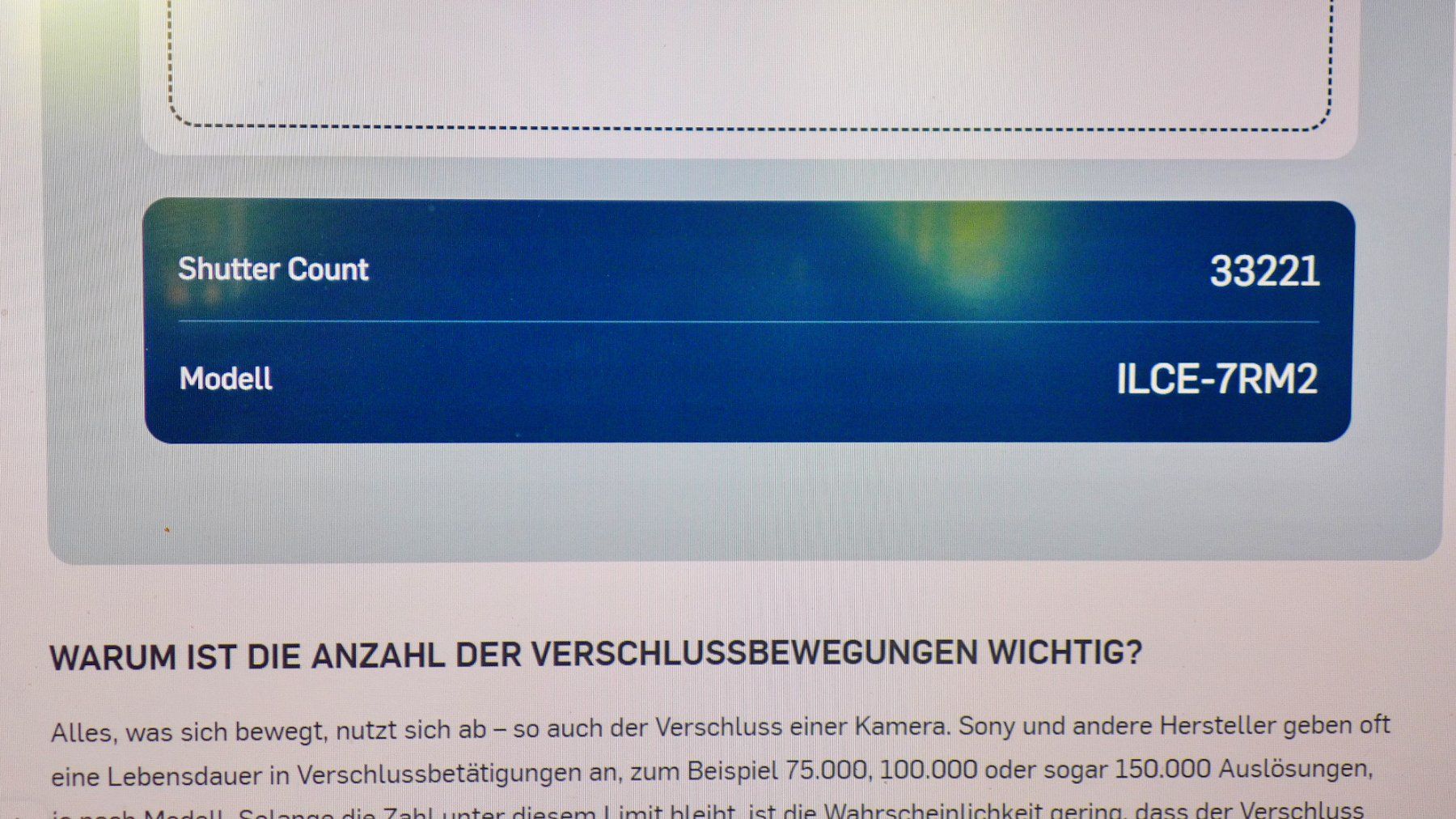 Sony Fotocamera: Sony Alpha 7R 2 Body Defekt ? – Difettoso da Wettingen venduto da Driver788 6