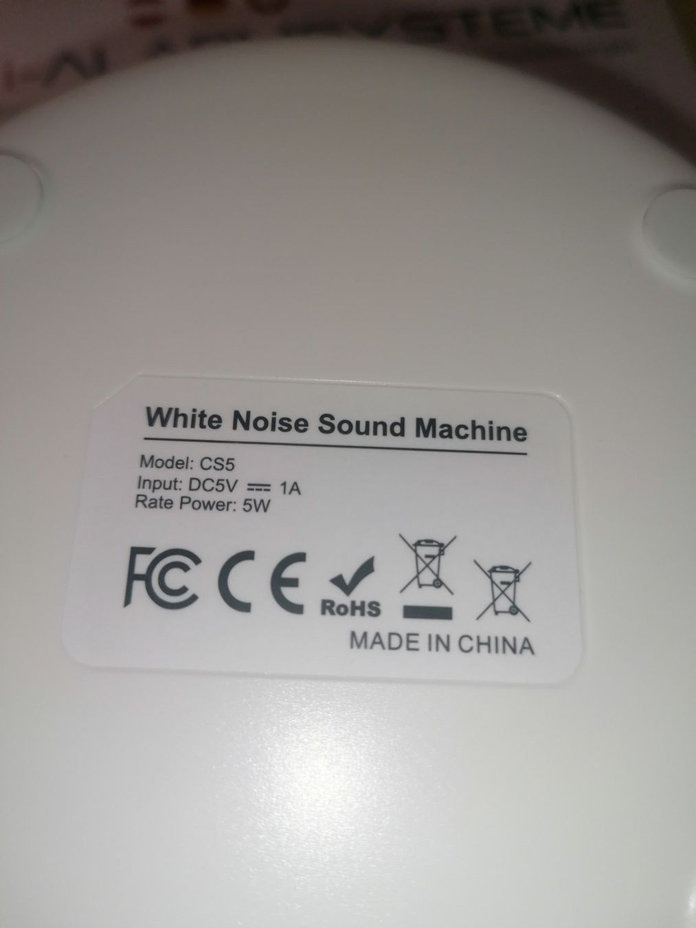 Carillon: Elektronische Einschlafhilfe "White Noise Sound Machine" – Nuovo (secondo la descrizione) da Uster venduto da Aschenbroedel12 4