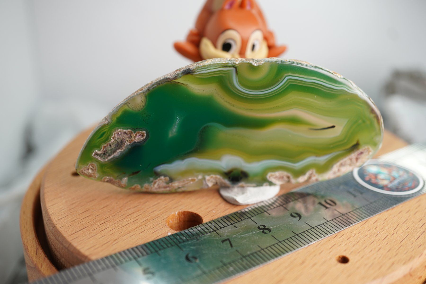 Mineralien & Heilsteine: Achat Scheibe Grün  (Räumung!) – Neu und originalverpackt aus Eschenbach SG von topstone 4