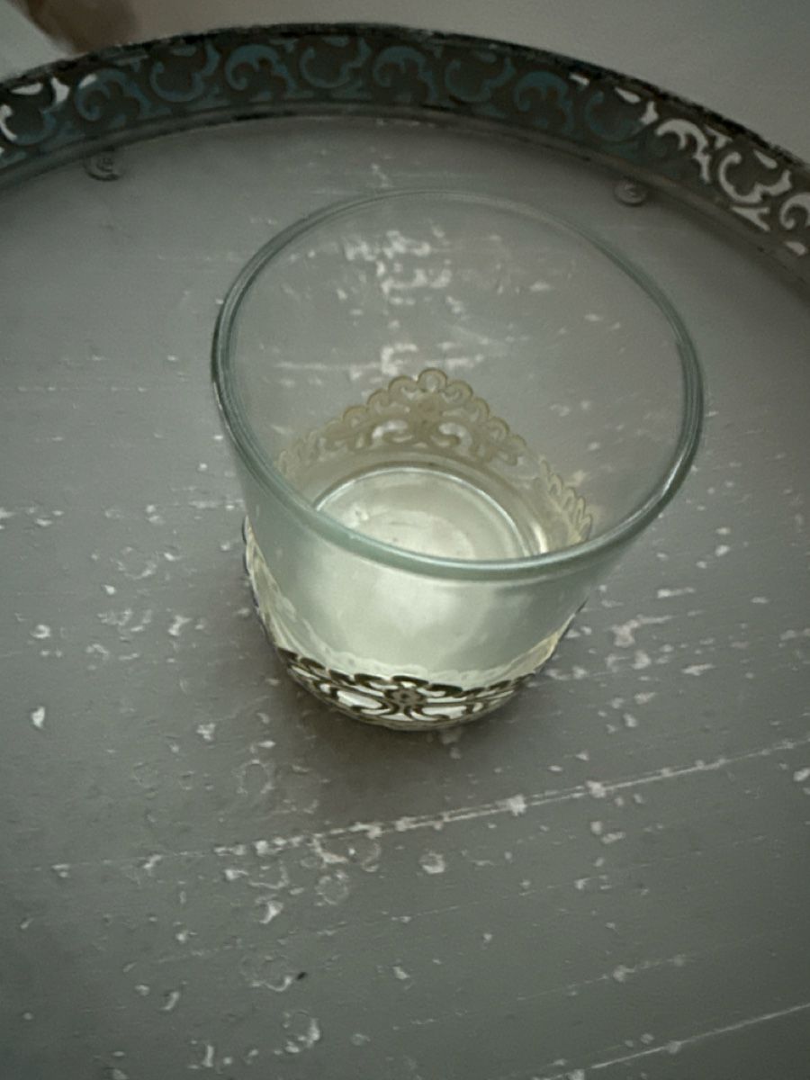 Kerzenständer: Windlicht Glas und Metall – Gebraucht aus Schaffhausen von Ibag 1
