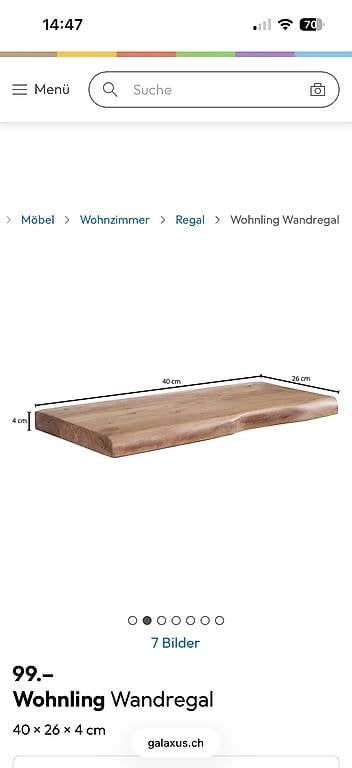 Scaffali: 2 Stück Wohnling Wandregal  – Nuovo e nell'imballaggio originale da Winterthur venduto da Moonhead13