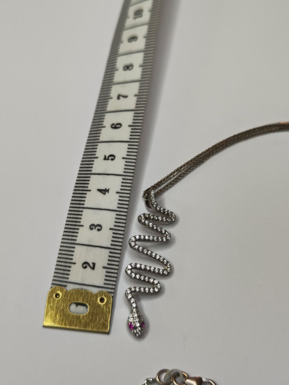 Catenine: Schlangenanhänger mit Kette 925Silber – Usato da Uerikon venduto da paloma61 1