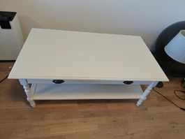 Couchtisch weiss mit Schublade und Ablage guter Zustand