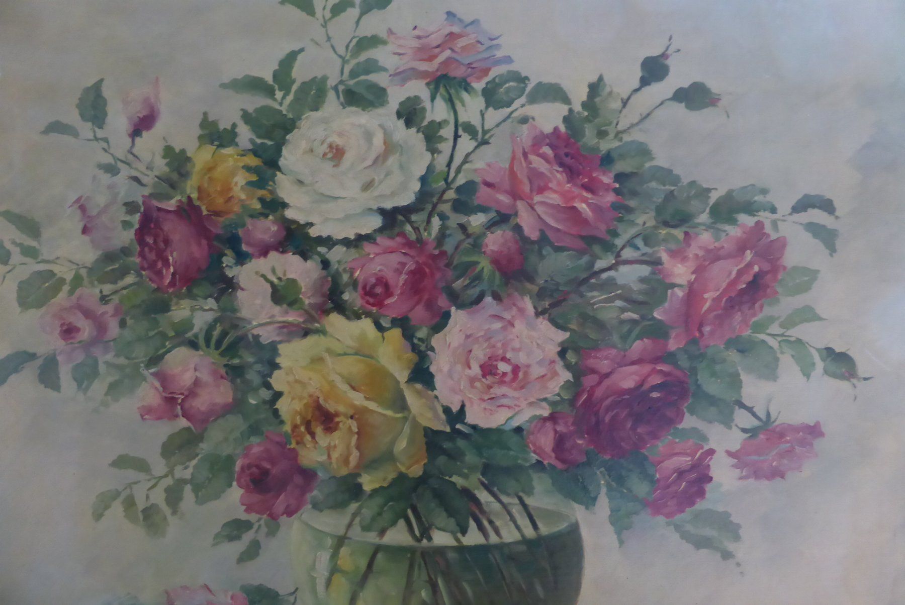 Dipinti: Oelbild  - Rosenstrauss – Usato da Brunnadern venduto da vapiano 1