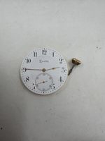 Zenith Taschenuhr Werk mit Zifferblatt Ersatzteil Defekt