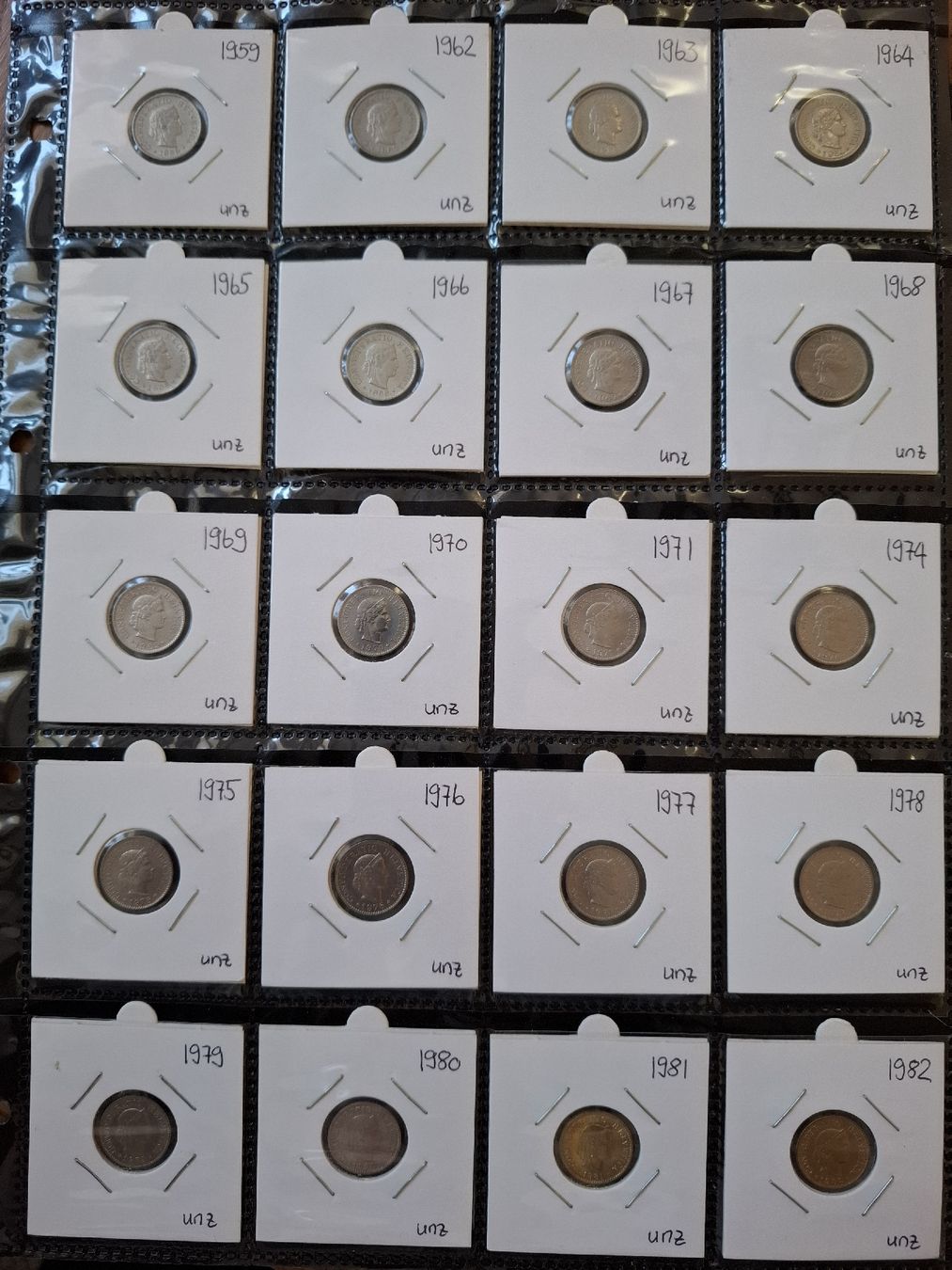 Alle Münzen: 5 Rappen Sammlung nr.41 – Gebraucht aus Hunzenschwil von Hardrock6 4