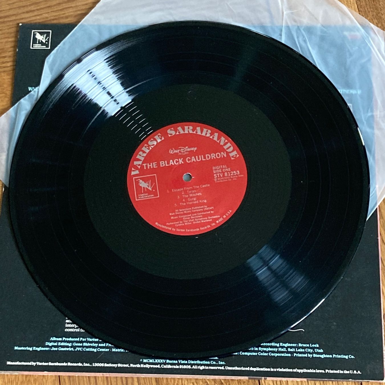 Dischi in vinile: Elmer Bernstein - The Black Cauldron, LP – Usato da Bern venduto da Ntsamina 2