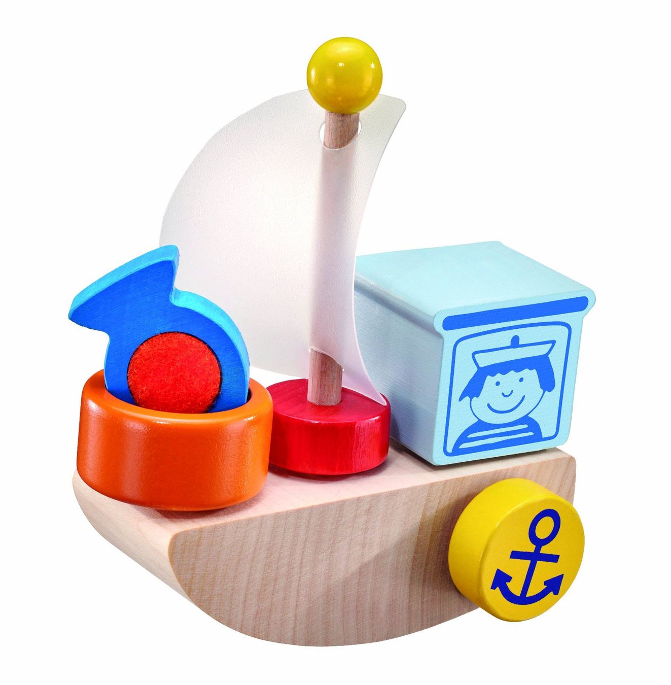 Kit di costruzioni: Bateau velcro 7 pcs – Nuovo e nell'imballaggio originale da Boudry venduto da step2blind
