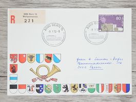 CL17 Enveloppe + Timbre Suisse 1970