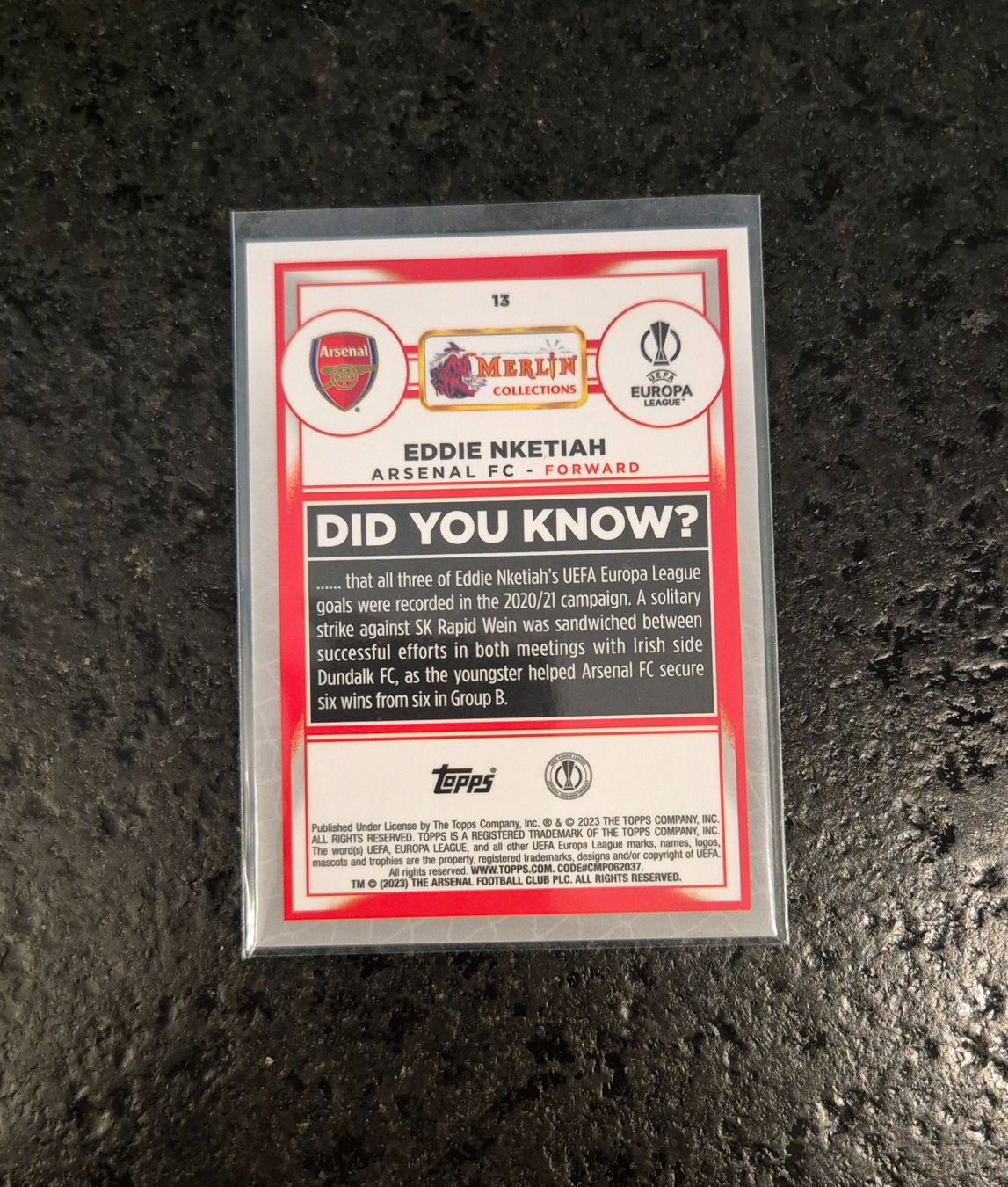 Topps Sammelbilder & Trading cards: Eddie Nketiah /199 - Arsenal - Topps – Neu (gemäss Beschreibung) aus Burg AG von Danoe 1