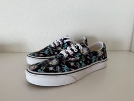 Vans Sneaker Gr. 38 Blumenmuster schwarz Top Zustand