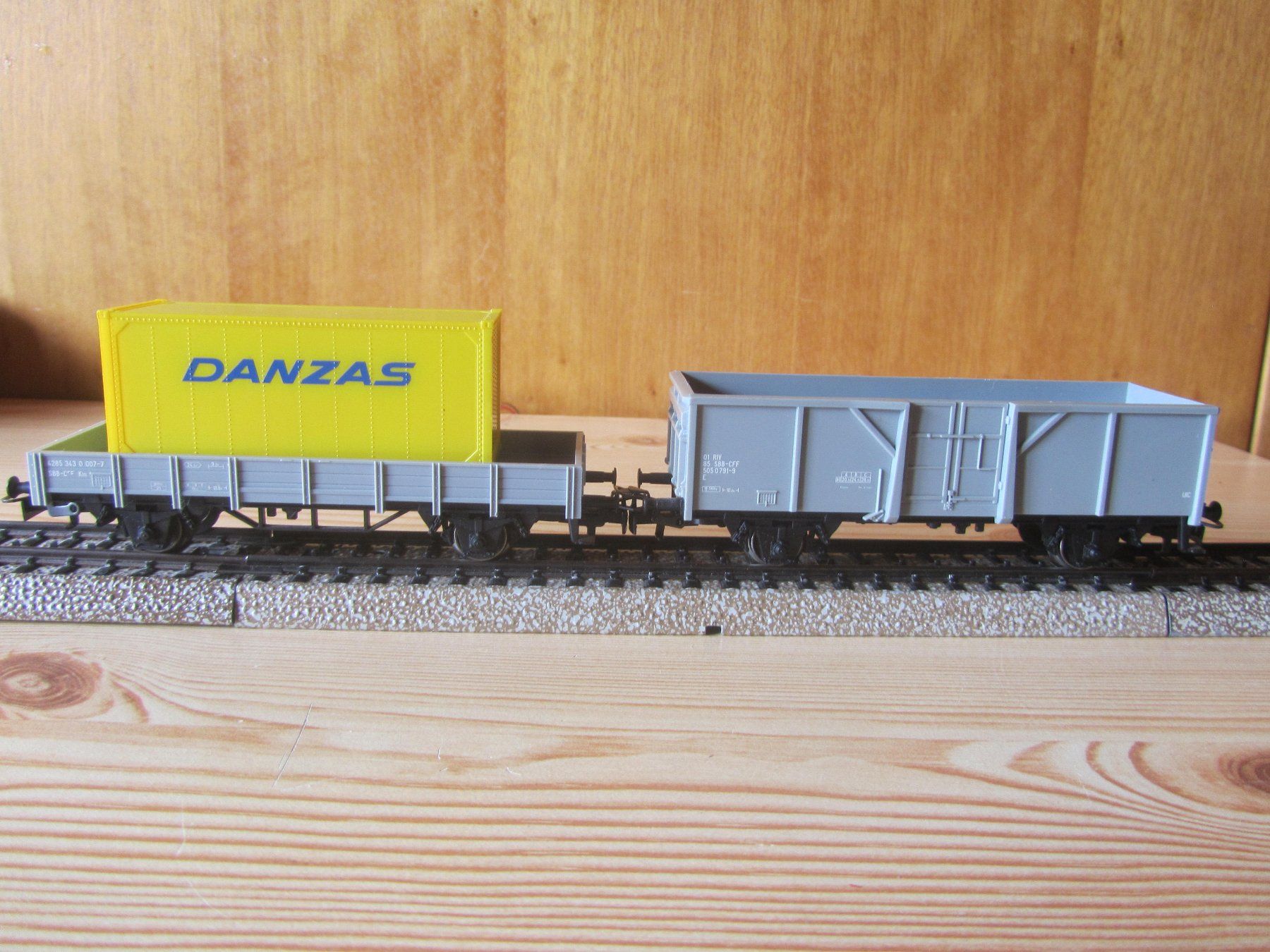 Märklin H0 - Vagón de mercancías - 11 coches planos