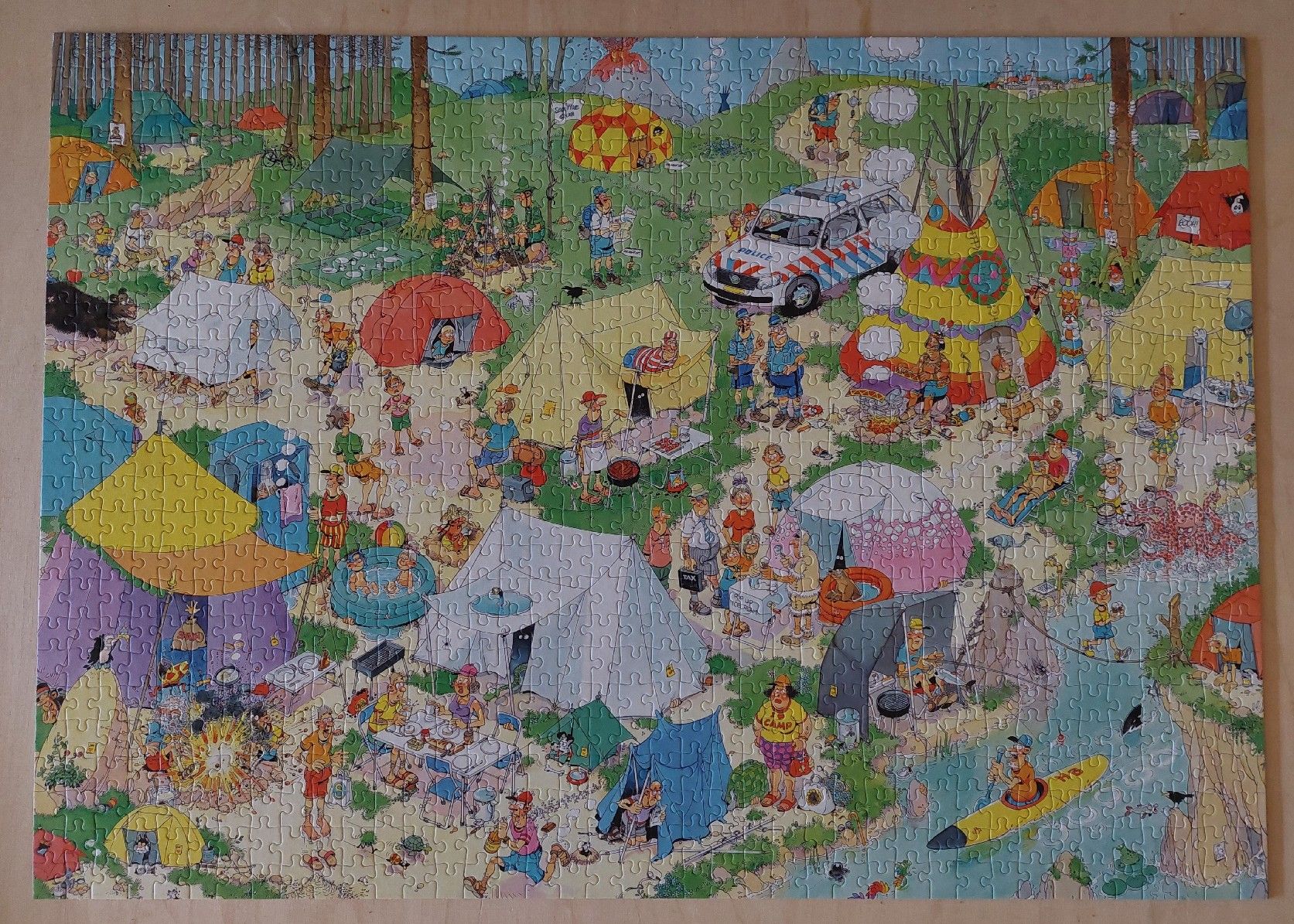 Puzzles: Camping im Wald Puzzle 1000 Teile – D'occasion à Winkel par Messias 1