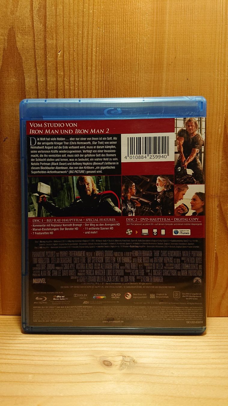 Tutti i DVDs: THOR 1 auf Blu-Ray – Usato da Wilderswil venduto da Exebub 1