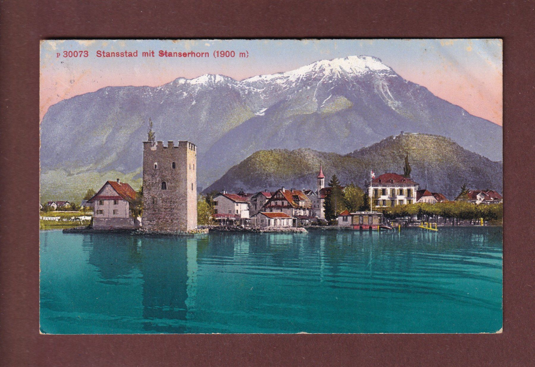 Cartoline postali: STANSSTAD - Stanserhorn - 1919 – Usato da Pully venduto da nicecards-shop