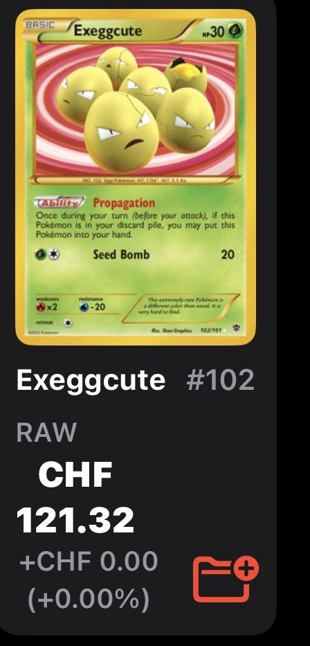 Pokémon Carte collezionabili: Exeggcute karte rare – Usato da Winterthur venduto da footballjersey 2
