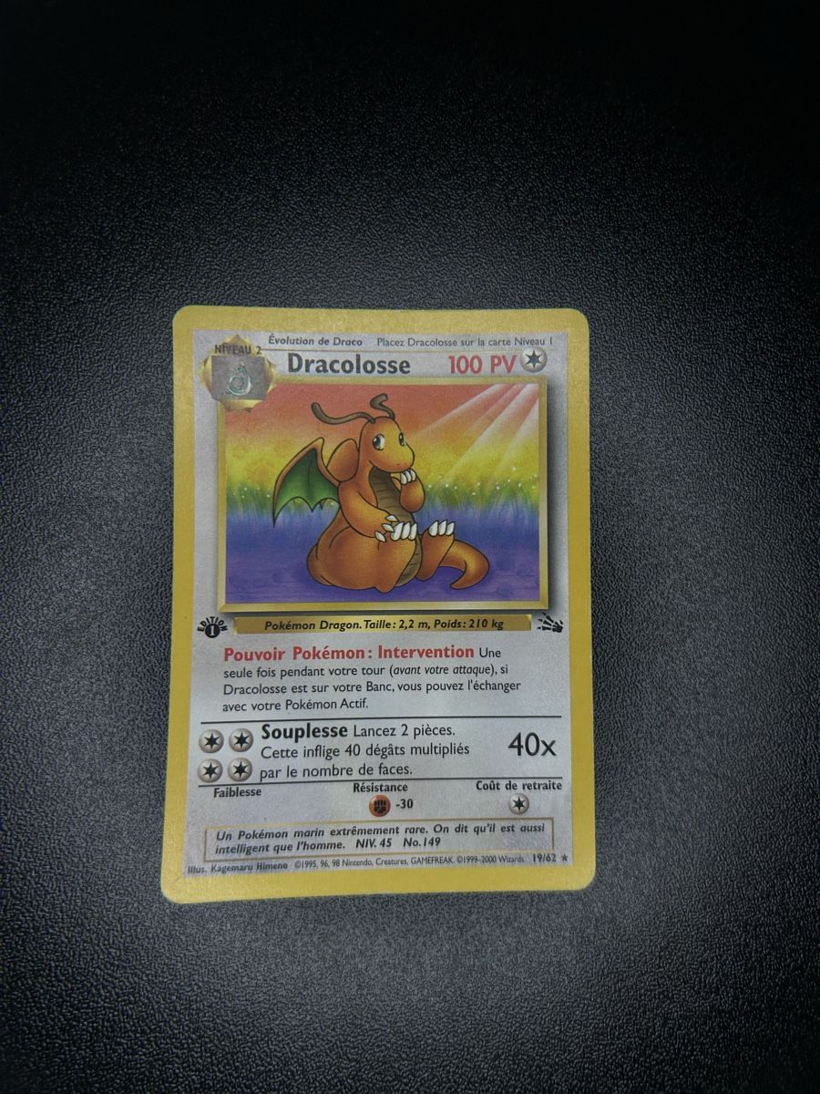 Pokémon Carte collezionabili: Dracolosse 19/62 1ère édition  – Usato da Courtion venduto da Yann_09
