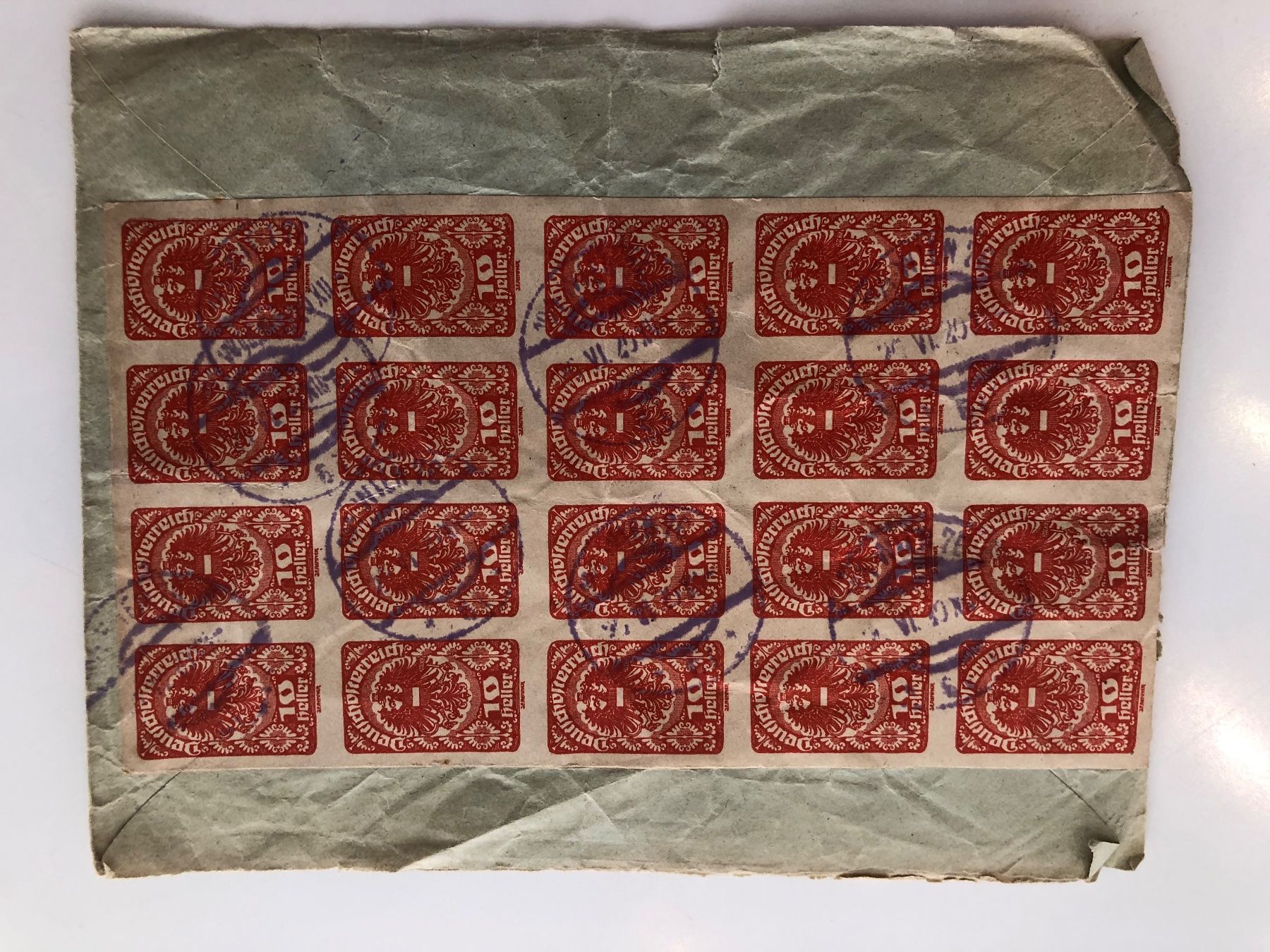 Alle Briefmarken: 6 Inflations-Briefe AUSTRIA 1925 – Gebraucht aus Lufingen von Rac0 6