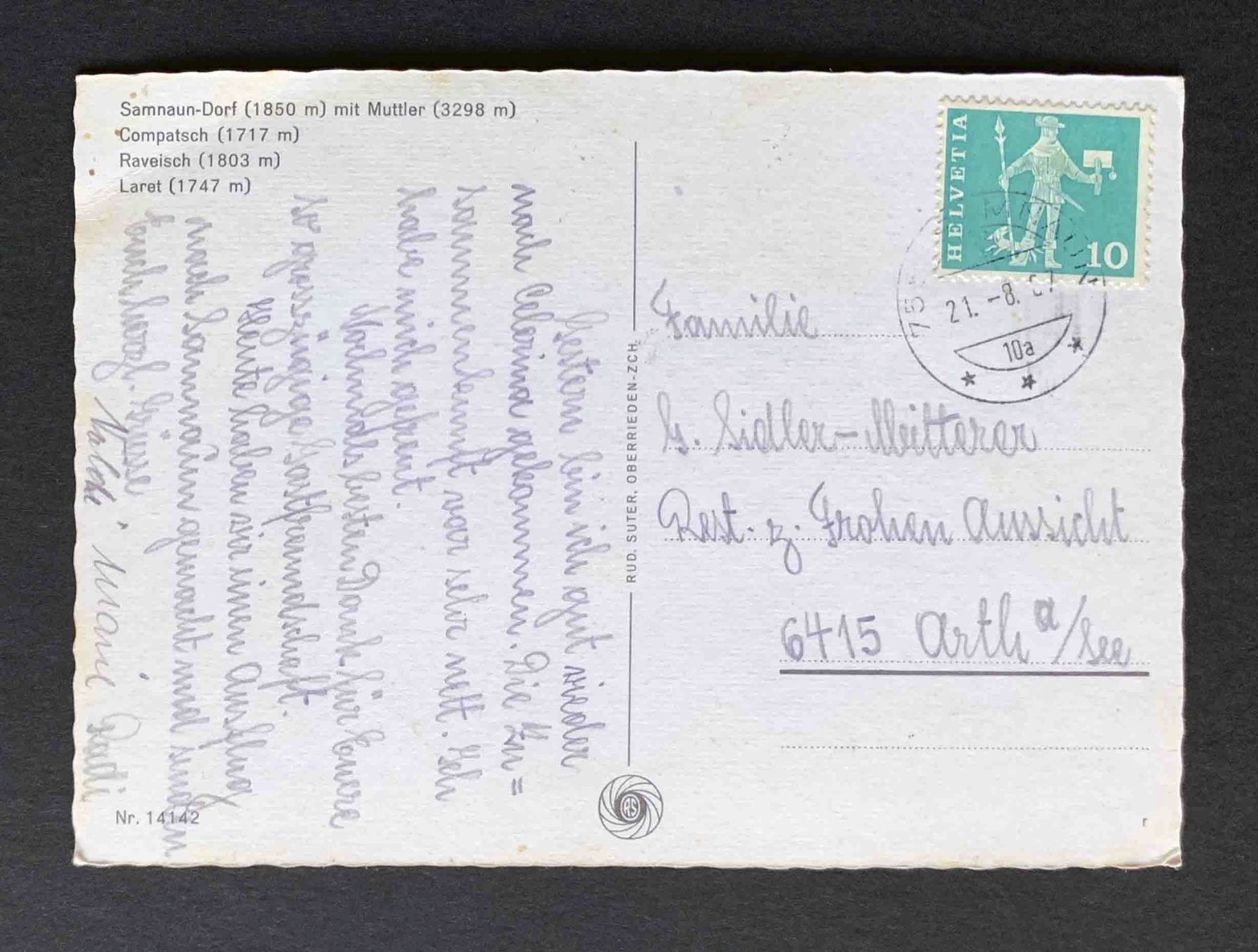 Cartoline postali: AK Samnauntal Schweiz – Usato da Goldau venduto da artelier1 1