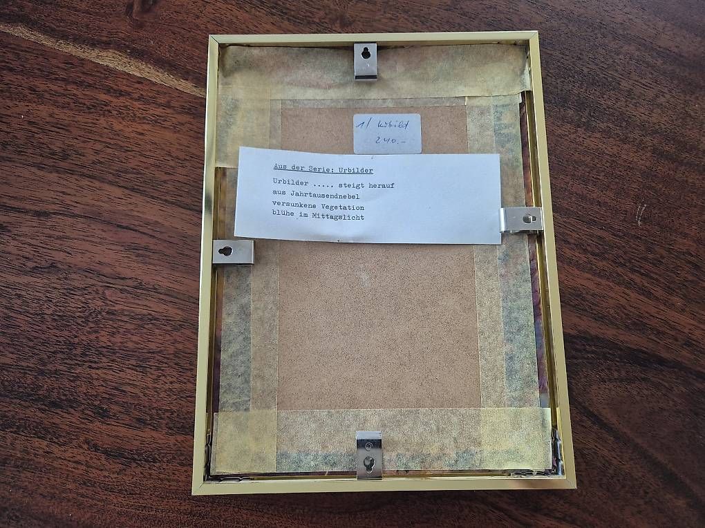 Dipinti: Hübsches Bild Textilkunst, Originalwert 240.- – Usato da Basel venduto da alaubi 3