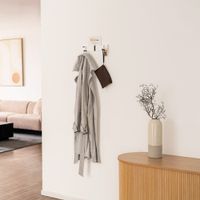 Garderobenleiste HUCK inkl. 3 Haken und Magnete - Weiss