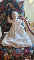 Poupée Franklin Heirloom Dolls 1986 robe de baptême blanc