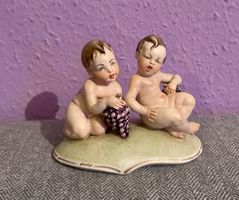 Magnifique statuette Deux putti aux raisins 🍇