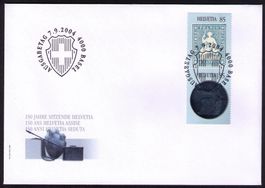 2004_1127+8_150 Jahre STRUBEL_BLOCK-Paar auf FDC_Voll-O !