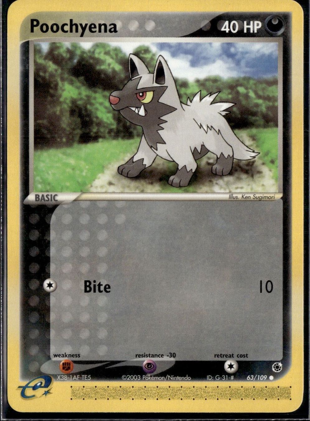 Pokémon Sammelbilder & Trading cards: Poochyena 63/109 EX Ruby Sapphire Pokemon – Gebraucht aus Zürich von pokemon_cards