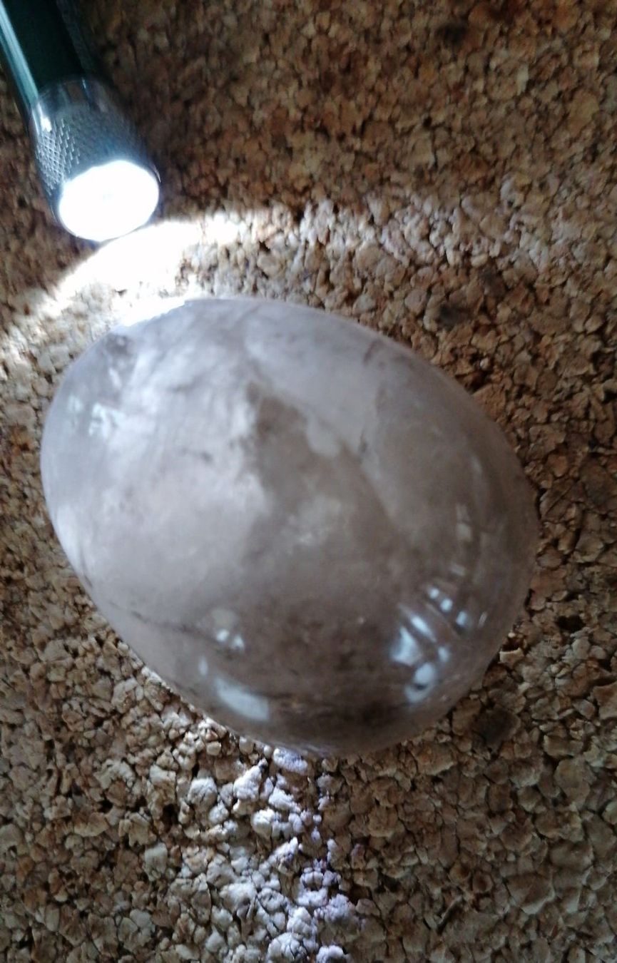 Mineralien & Heilsteine: Marmor-Ei braun-transparent – Gebraucht aus Grächen von Hel7890 5
