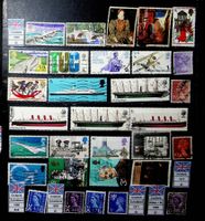 GRANDE-BRETAGNE TIMBRES OBLITÉRÉS 1968-1973 + DIVERS /U910