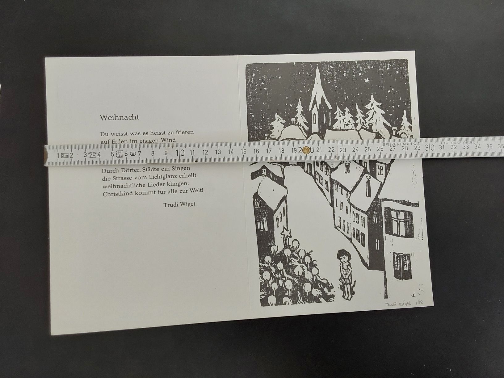 Karten: Weihnachtskarte Signiert Trudi Wiget – Gebraucht aus Steinach von Chilli1957 4