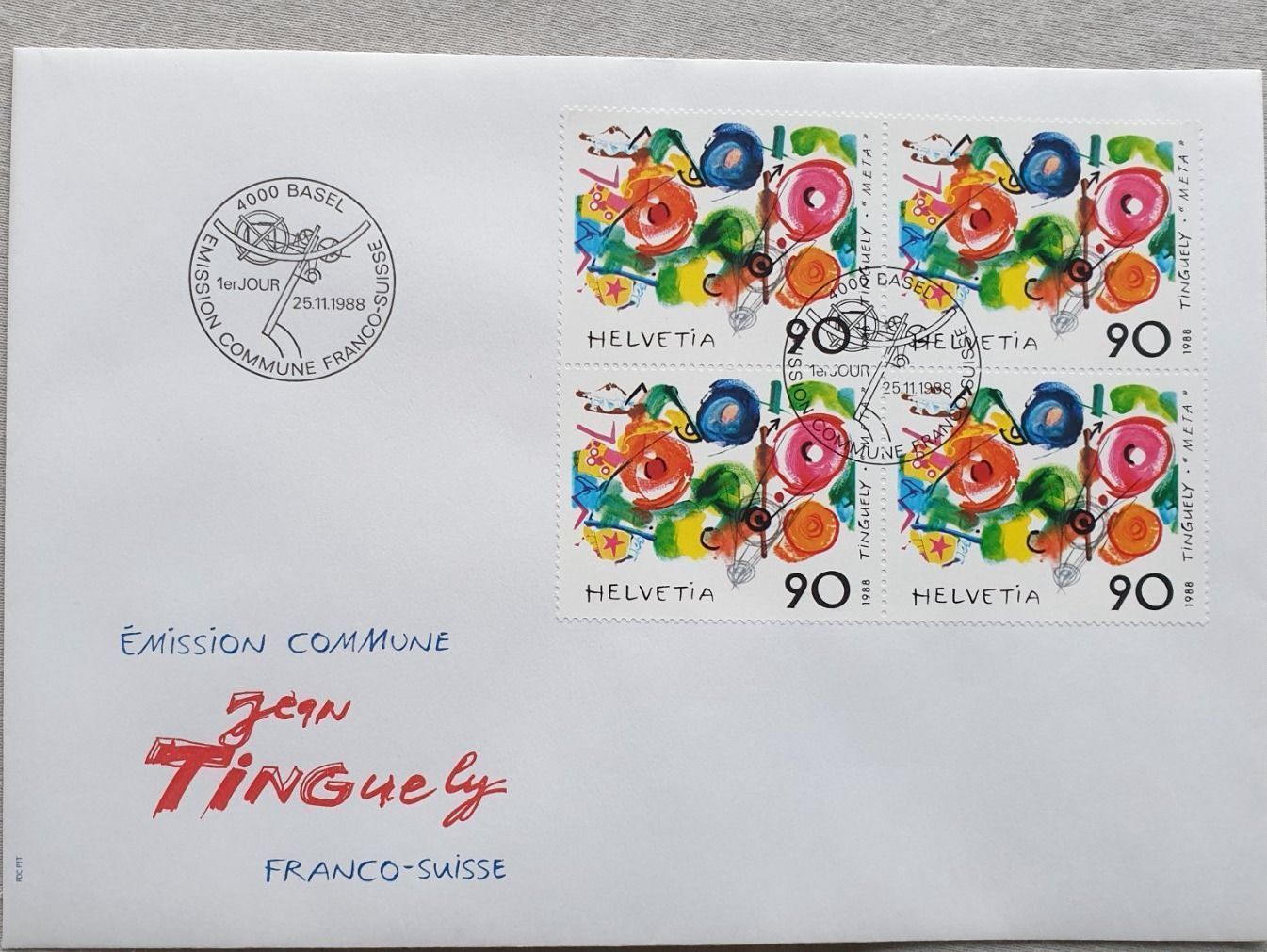 Tutti i francobolli: (461) Schweiz-Frankreich 1988 – Usato da Schwarzhäusern venduto da Inot3