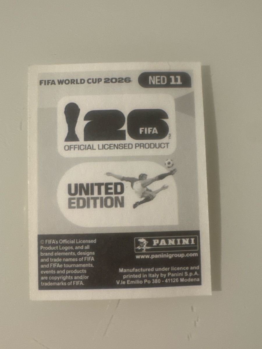 Panini Carte collezionabili: Panini 2026 Ryan Gravenberch NED11 – Nuovo (secondo la descrizione) da Bern venduto da akl_sy9s 1