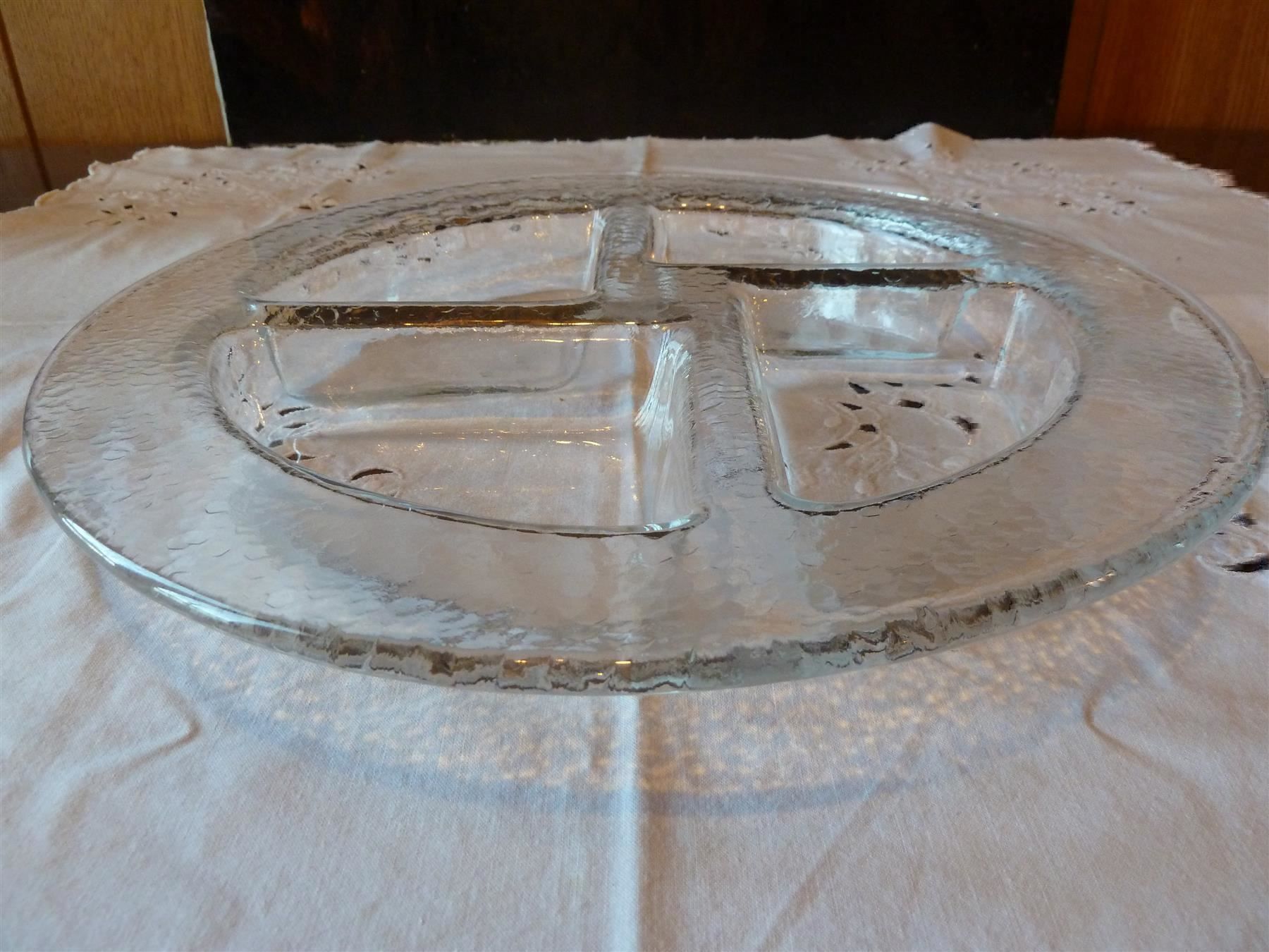 Servierplatten: Glas Schale – Gebraucht aus Bure von 1319 1