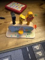 DJECO Steckspiel Holzspielzeug Motorikspielzeug Tierfiguren