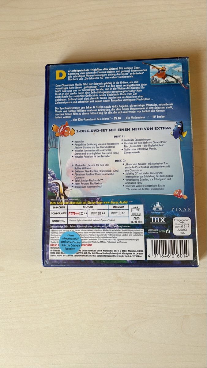 Tutti i DVDs: Findet Nemo DVD 2-Disc Special Edition (2904) – Usato da Ruswil venduto da Slivio_ 1