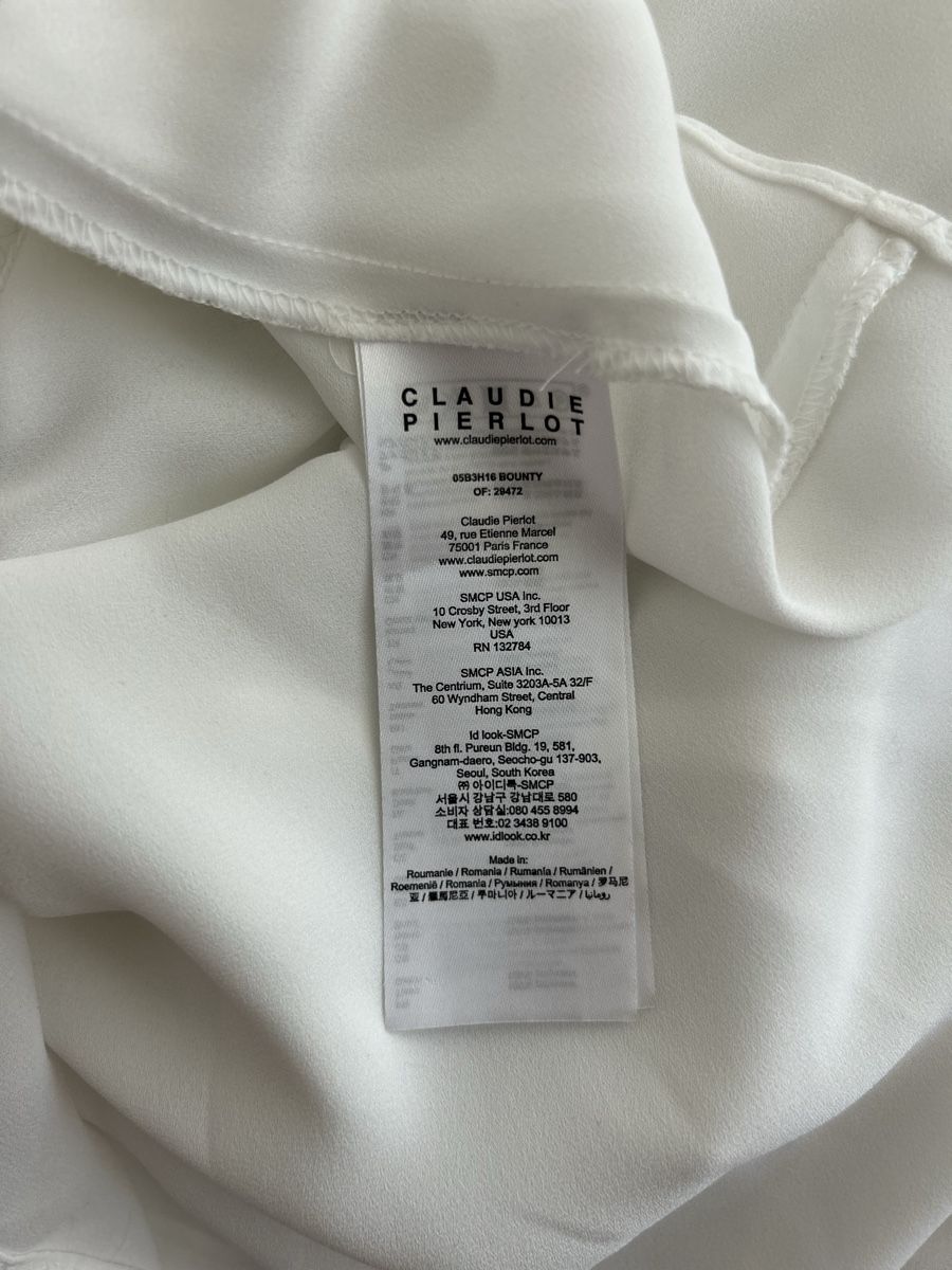 Claudie Pierlot Camicette: Bluse Claudie Pierlot Weiss – Usato da Zürich venduto da Robin_zh2 4