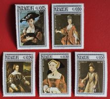 PARAGUAY KUNST HOLBEIN RUBENS TITIAN 1976** POSTFRISCH