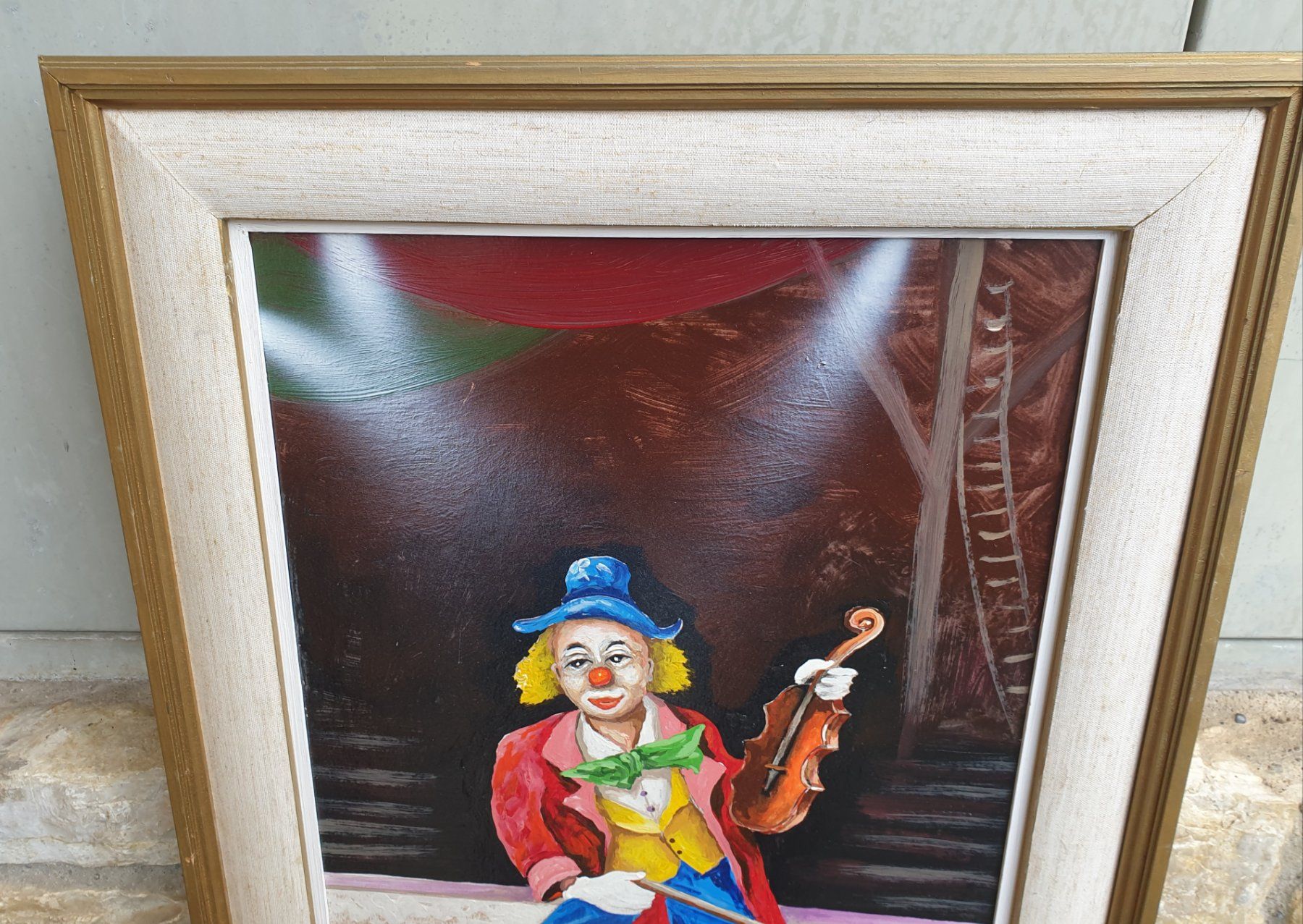 Gemälde: Gemälde der Clown von Ernst Fuchs 1994 – Gebraucht aus Tüscherz-Alfermée von Newpad 3