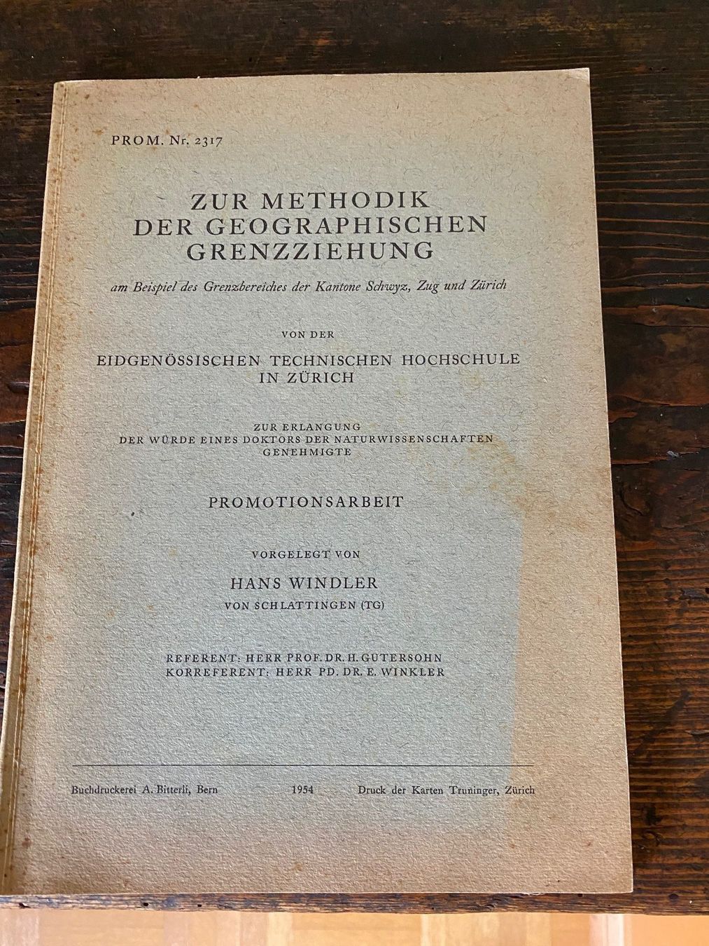 Bücher: Methodik Grenzziehung Kantone SZ, ZG, ZH – Gebraucht aus Zürich von 2013tg
