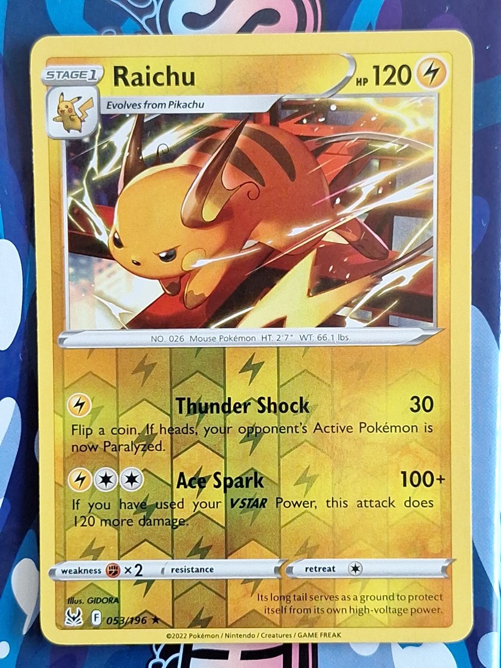 Pokémon Cartes à collectionner: Raichu - Reverse Holo Lost Origin - #2Ord – D'occasion à Altstätten SG par GGsGameshop
