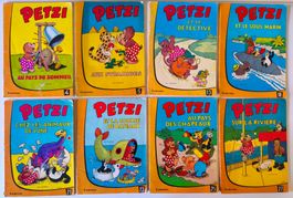 8 bandes dessinées Petzi, Casterman, vintage