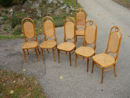 5 Stühle Bistrostühle Bugholzstühle Holzstühle Wienerstüle