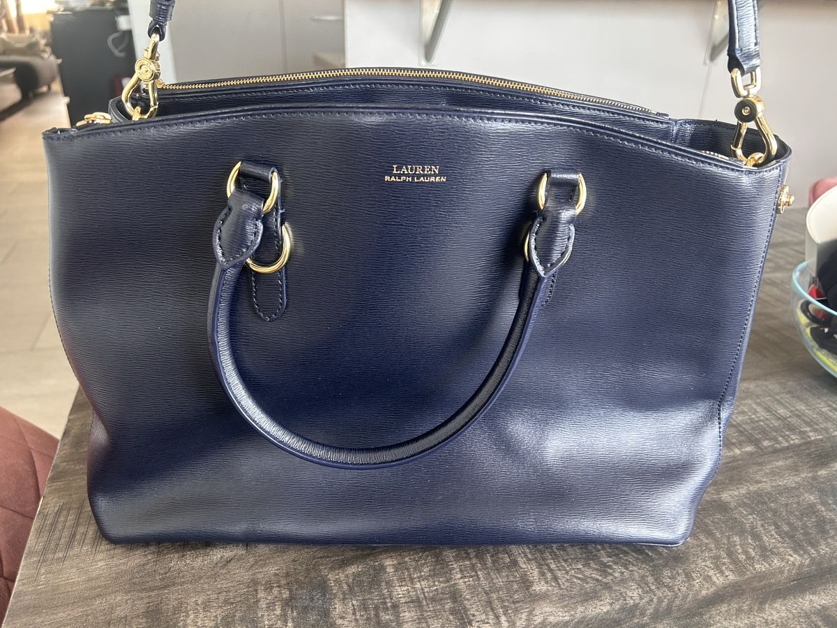 Ralph Lauren Borse da donna: Ralph Lauren Ledertasche navy blue – Nuovo (secondo la descrizione) da Muttenz venduto da Jan.iglan