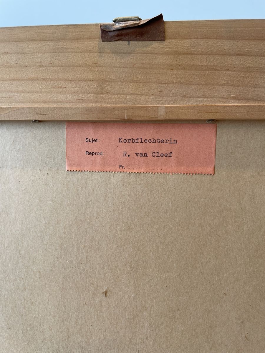 Foto & Immagini: Bild Korbflechterin von R. Van Cleef Druck – Usato da Niederbüren venduto da poschti 4