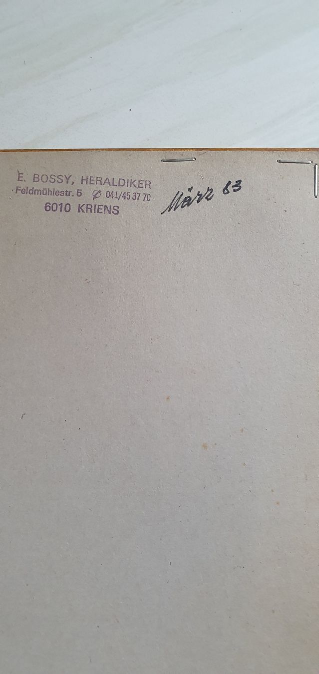 Foto & Immagini: Familienwappen – Usato da Bözberg venduto da markmcge 2