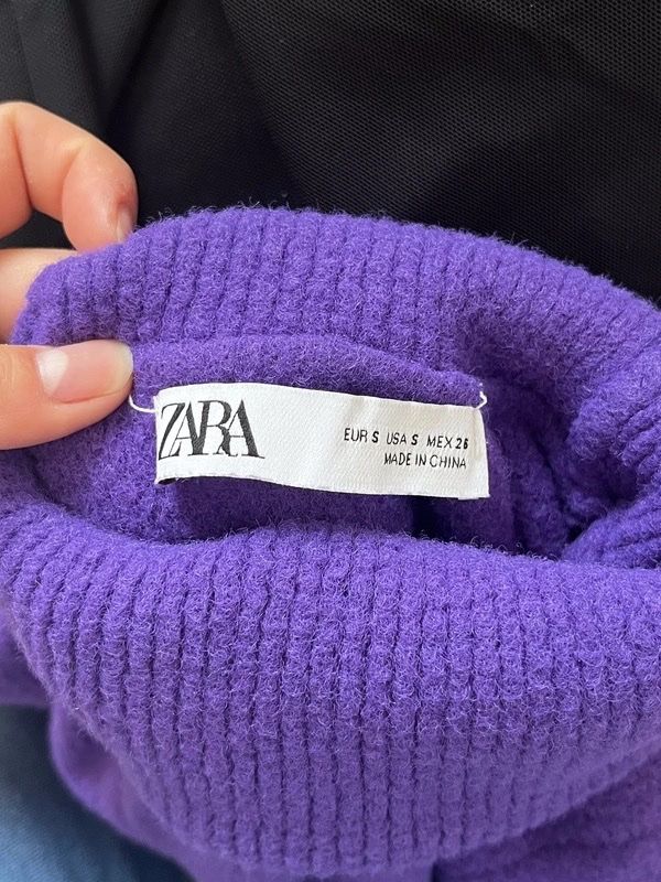 Zara Pullover & Sweatshirts: Col roulé violet – Gebraucht aus Bernex von claraaaa4 2